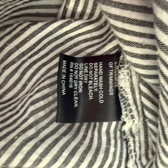 Caleoa Embroidered Stripe Tunic Top Bell Sleeve Boho Festival Cotton Large - Picture 3 of 8